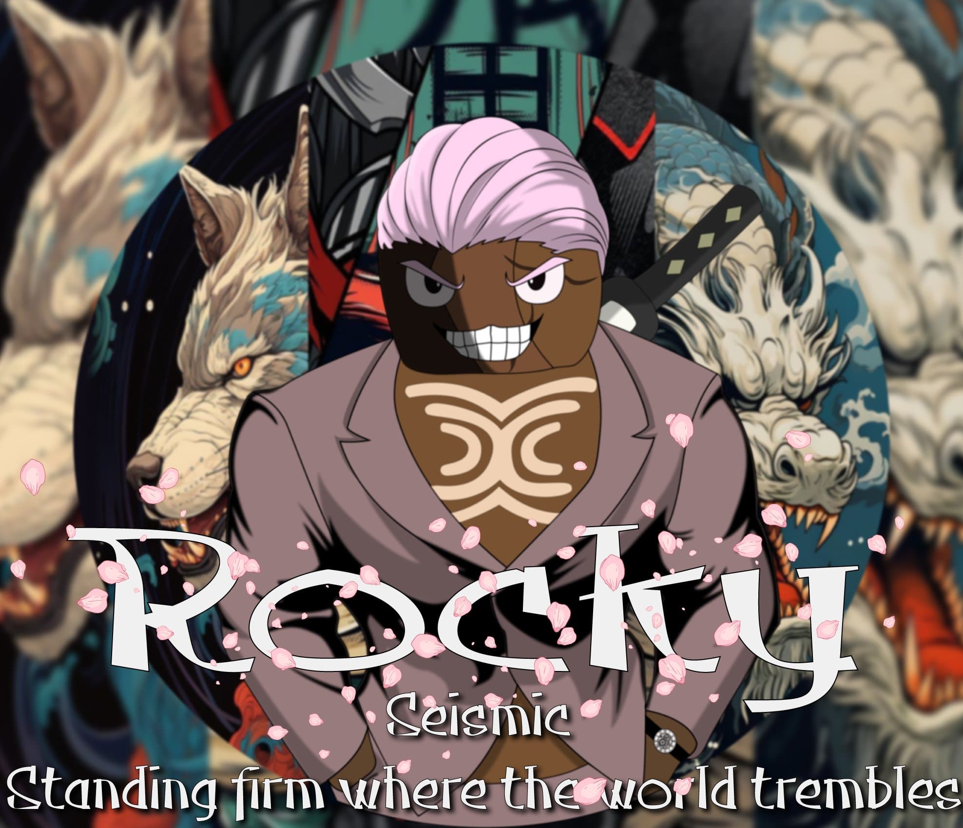 Rocky reimagined as a gangster for a community art challenge