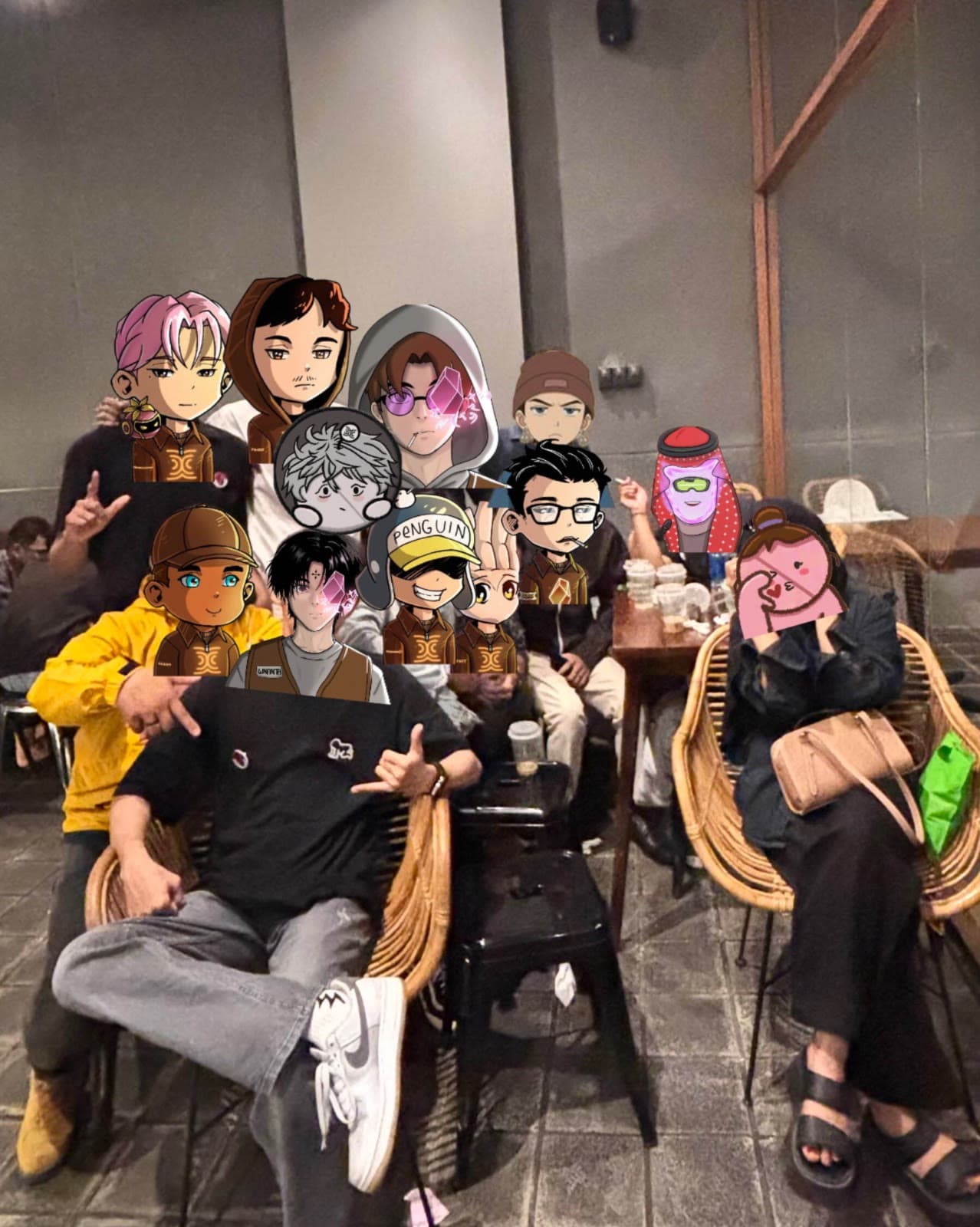 Seismic members gathered at an unofficial local meetup